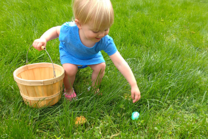 Easter egg alternatives. Candy free Easter eggs. Easter egg hunt.