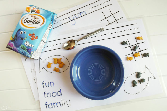 Finding Dory with Campbell's Soup and Pepperidge Farm Goldfish placemats