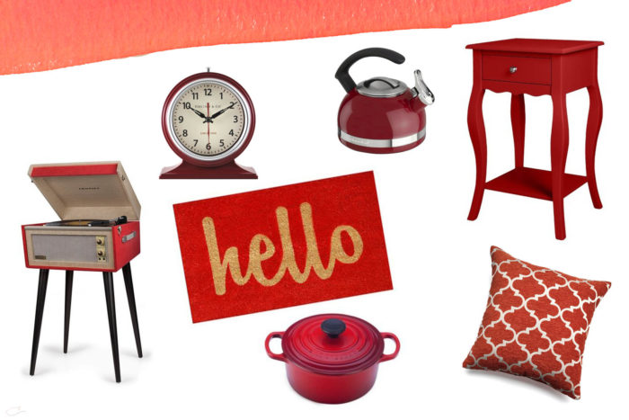 Year of color, July, red, home decor