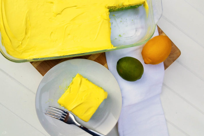 Year of color neon lemon lime cake