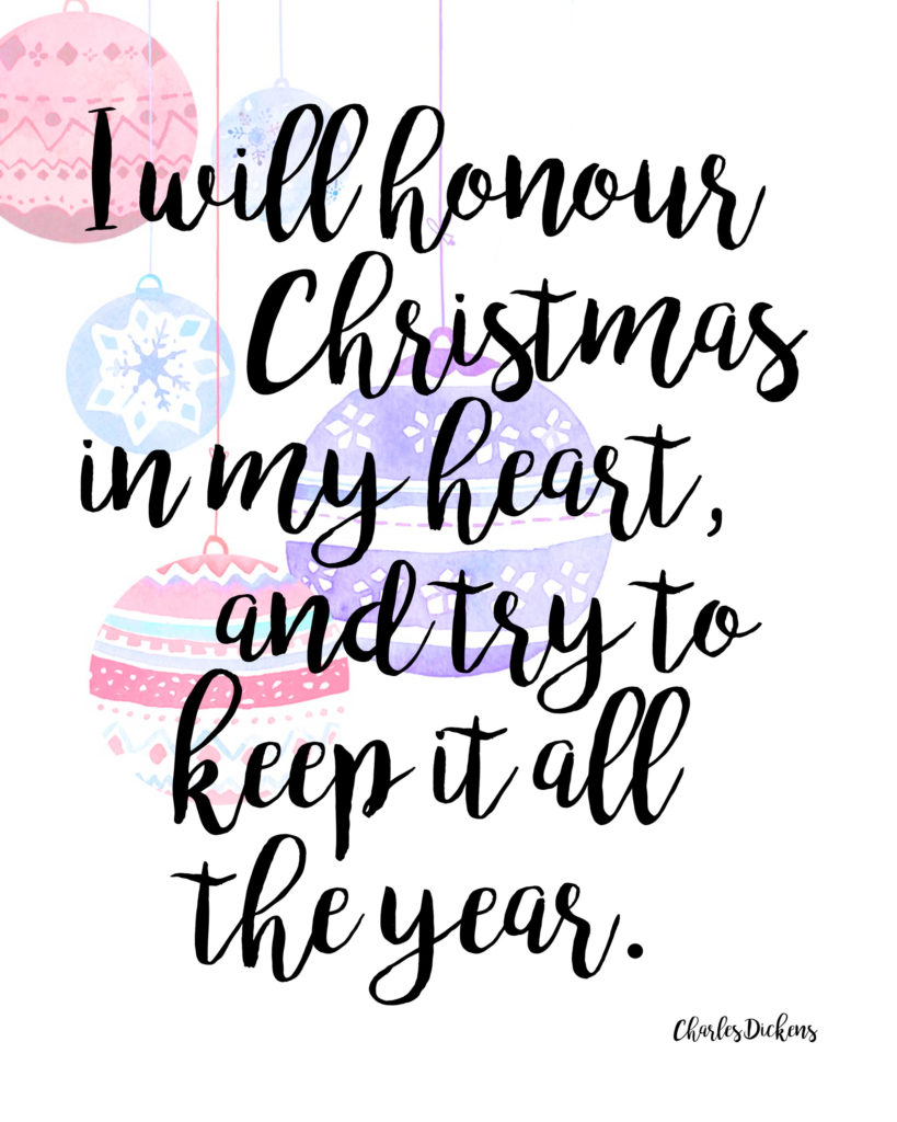 favorite Christmas quotes and printables from literature - Little Dove Blog