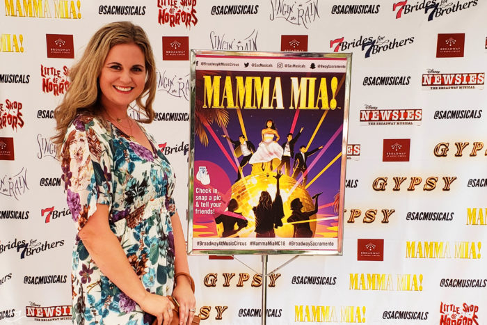 Sacramento area lifestyle blogger, Justine at Little Dove blog, shares why she loves muscial theatre and a review of Broadway Sacramento's production of Mamma Mia! at the Wells Fargo Pavilion.