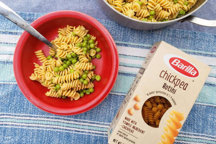 Chickpea Pasta. Plant-based protein.