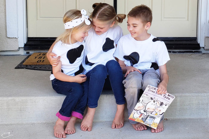 3 simple cow print shirts