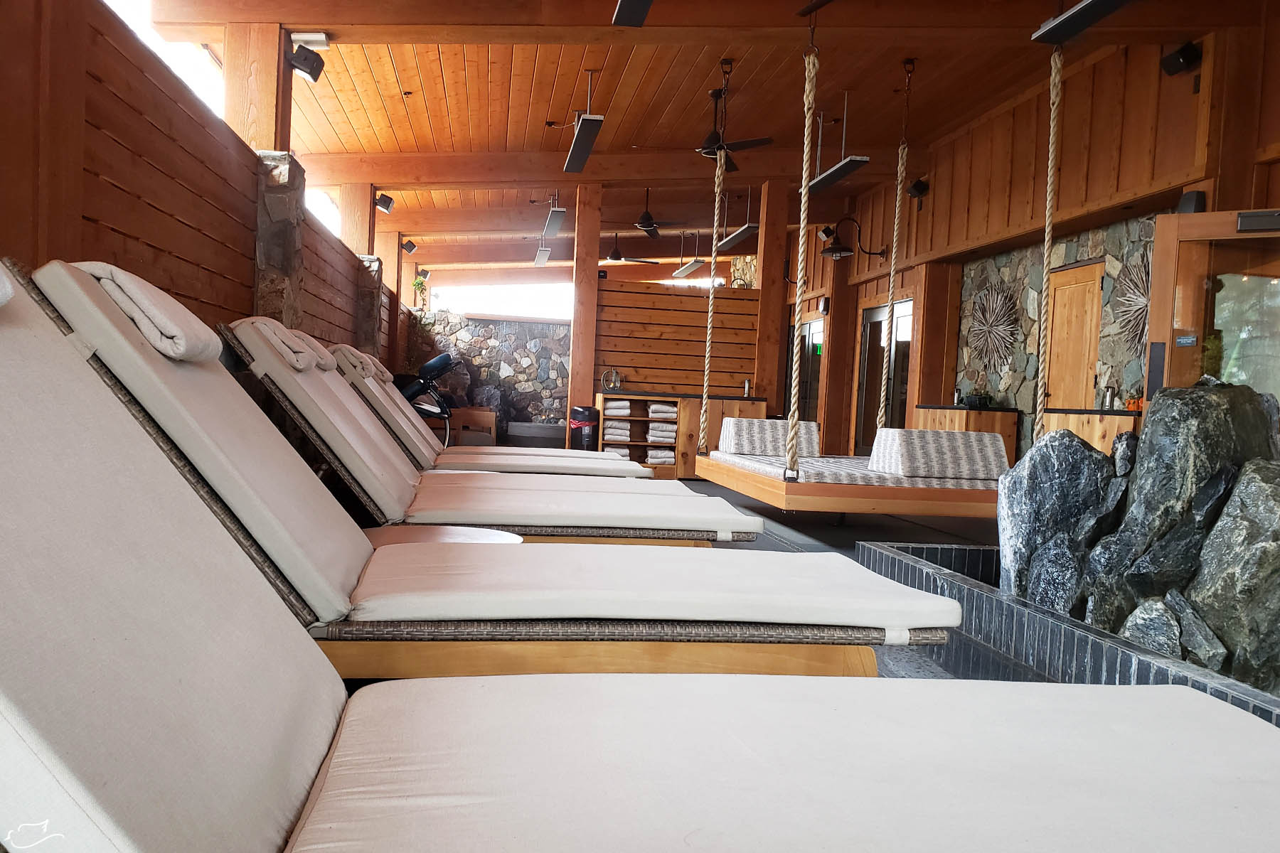 a spa near Yosemite at rush creek lodge - Little Dove Blog
