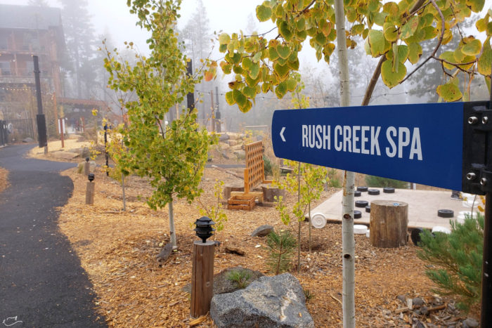 Rush Creek spa near Yosemite National Park.