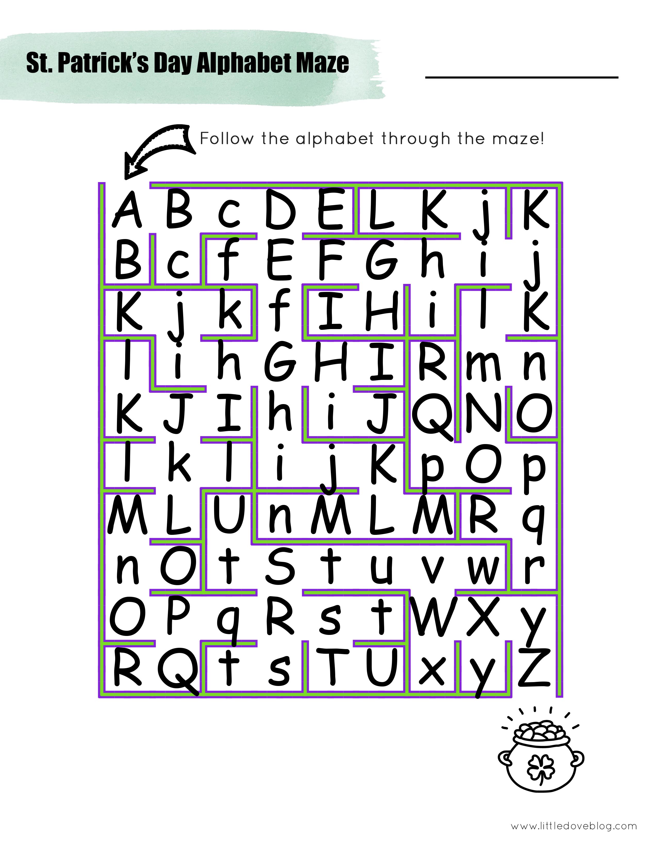 St. Patrick's Day worksheets for elementary students - Little Dove Blog