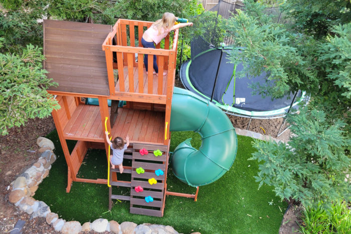 Our backyard playground makeover.