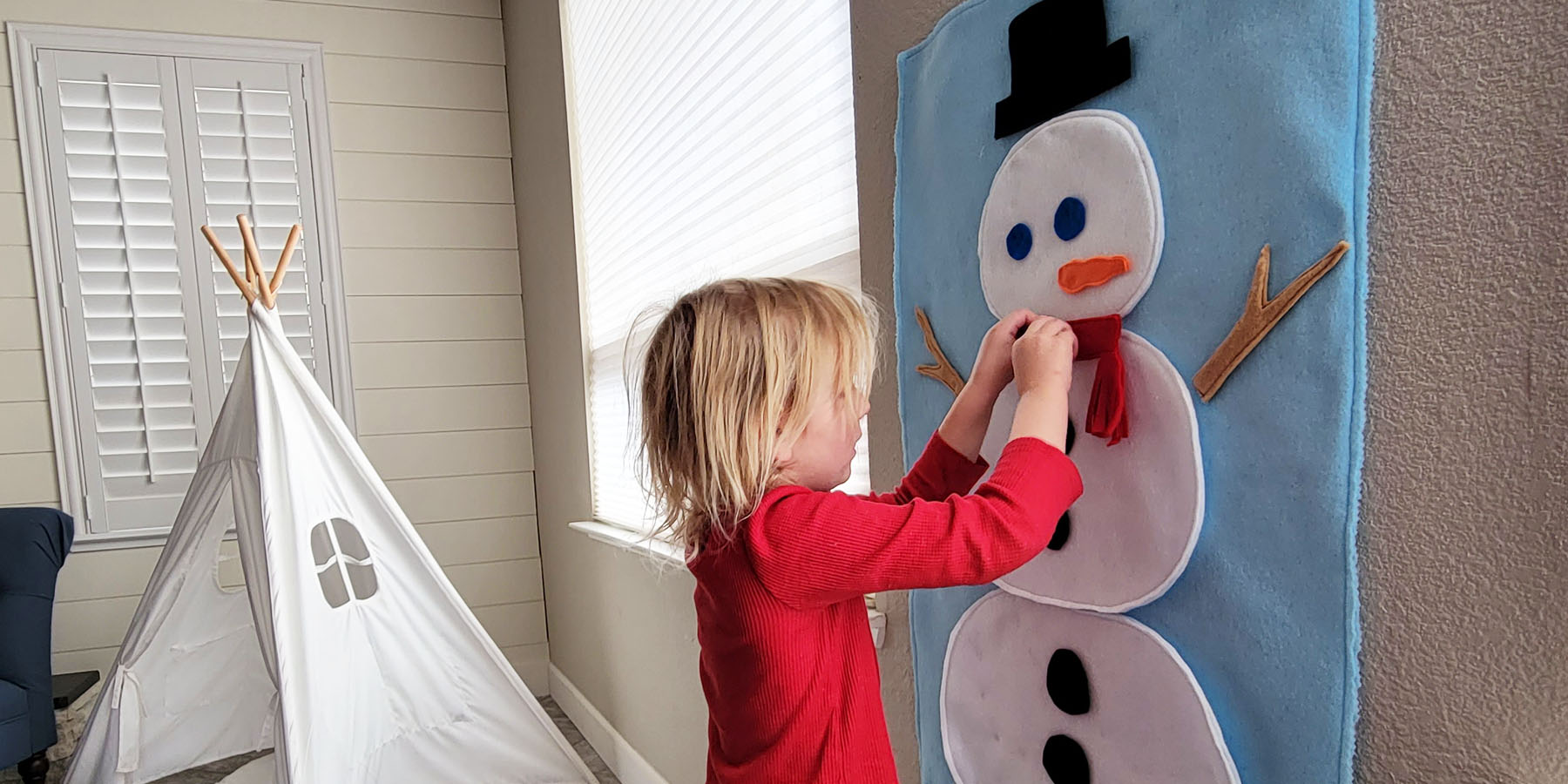 Felt Snowman For Kids Wall Double sided Diy Felt - Temu