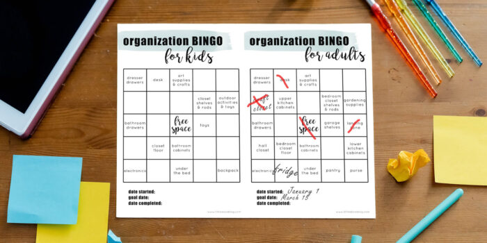 Organization BINGO game with blank spots to customize!