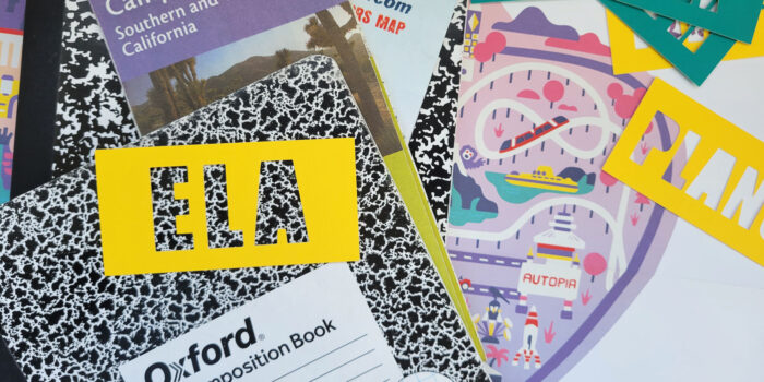 How to customize DIY composition books with maps.