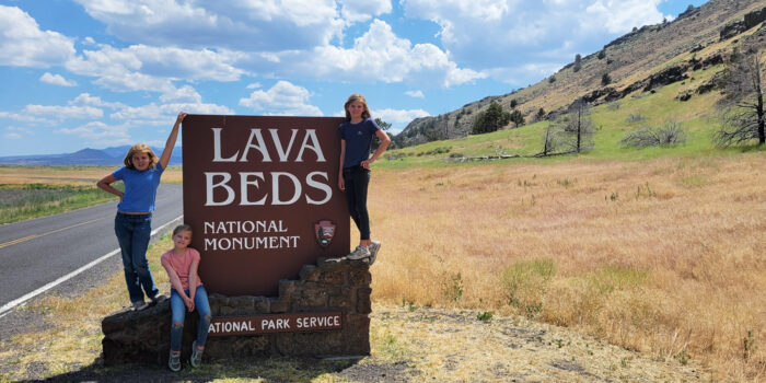 Exploring Lava Beds National Monument with kids.