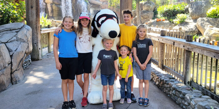 Meet and greet characters at Knott's Berry Farm.