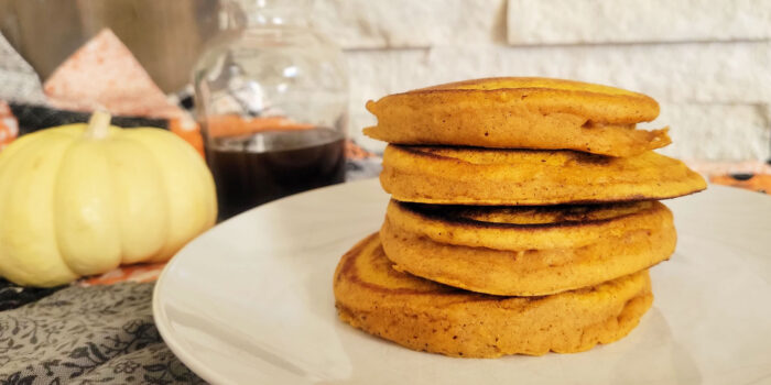 Easy pumpkin pancakes.