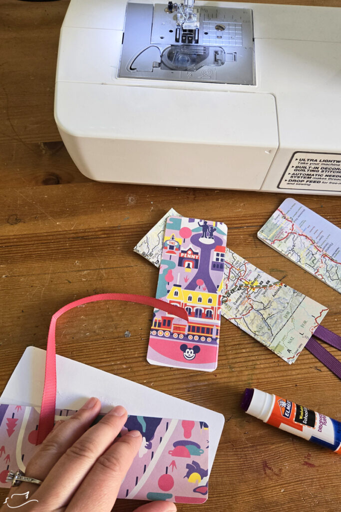 DIY map bookmarks for back to school - Little Dove Blog