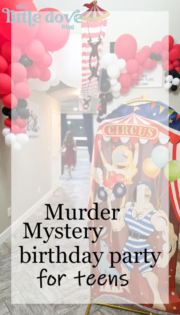 how to host a murder mystery party for teens - Little Dove Blog